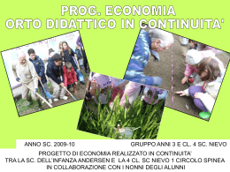 Orto didattico in continuit&agrave;