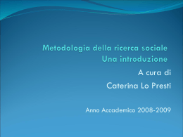 Metodologia della ricerca