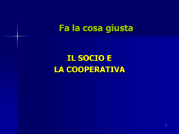 cooperativa - Fa` la cosa giusta!