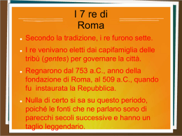 I sette re di roma