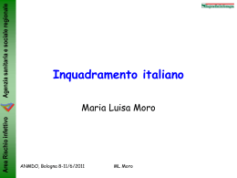 Inquadramento italiano-Dott.ssa M.L.Moro