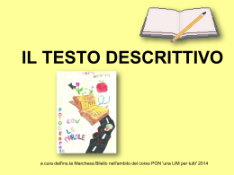 IL TESTO DESCRITTIVO - "Gesualdo Nosengo" Petrosino