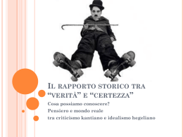 Cosa possiamo conoscere?