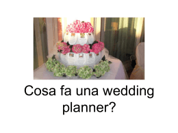 Cosa fa una wedding planner?