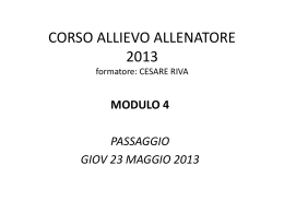 Passaggio a una mano laterale