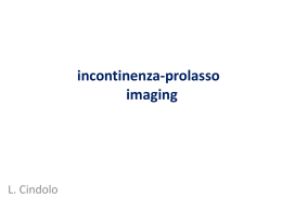 imaging incontinenza prolasso