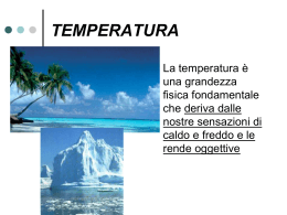 TEMPERATURA - Il Liceo Cavalieri