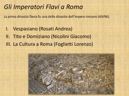 Gli Imperatori Flavi a Roma