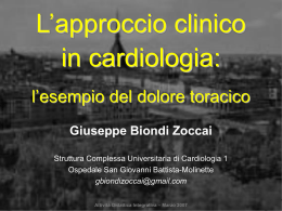 Il dolore toracico