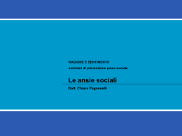 Le ansie sociali - Associazione Praxis