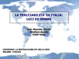 1. tematica sotto i riflettori le luci
