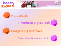 Teachmood : recupero delle credenziali d`accesso