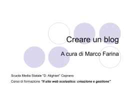 Creare un blog in pochissimi minuti