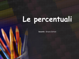 Le percentuali
