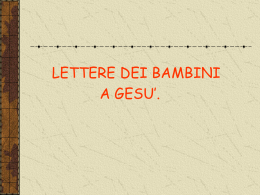 Letterine a Gesu