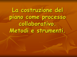 La costruzione del piano come processo collaborativo