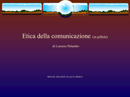 Etica e informazione Di Lorenzo Palumbo