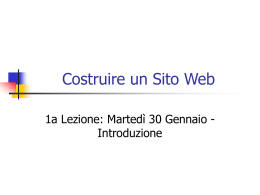 Costruire un Sito Web