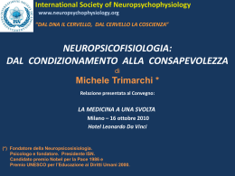 Neuropsicofisiologia: dal condizionamento alla consapevolezza