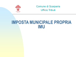 IMU presentazione (File ppt - 269KB)
