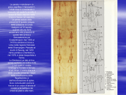 La Sacra Sindone (presentazione sulle tracce presenti)