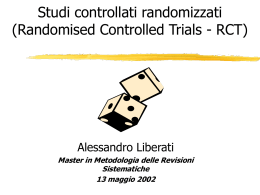 Studi controllati randomizzati