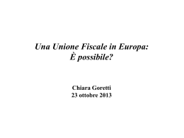 Diapositiva 1 - Scuola Superiore di economia e finanza