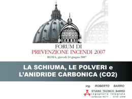 Ing. Roberto Barro - Forum di Prevenzione Incendi