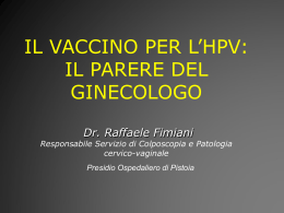 vaccinovs hpv - Azienda USL 3 Pistoia