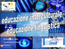 Educazione Interculturale, educazione linguistica