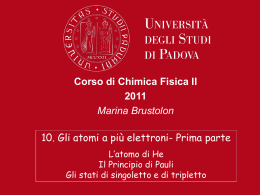 Il momento di spin elettronico &egrave; una propriet&agrave; intrinseca dell`elettrone