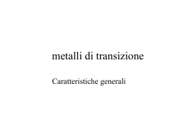 metalli di transizione