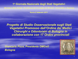 STATI VEGETATIVI - Insieme per Cristina