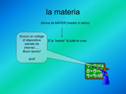 MODULO Stati di aggregazione della materia