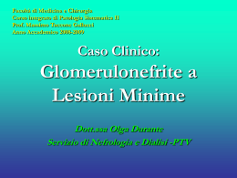 Caso Clinico: Glomerulonefrite a Lesioni Minime
