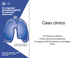 caso clinico - PSA Fondazione IRCCS Policlinico San Matteo Pavia