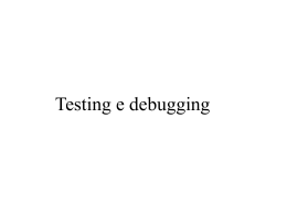 Testing e debugging