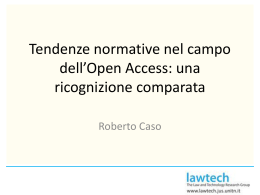 Open Access Policy: tendenze normative