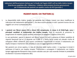 INDICAZIONI AISF PER L`UTILIZZO DELLA TRIPLICE TERAPIA