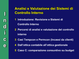 Corso di revisione contabile e gestionale