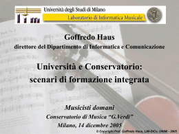 Il caso musicale
