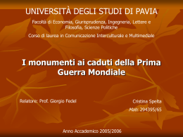 SPELTA - Cim - Universit&agrave; degli studi di Pavia