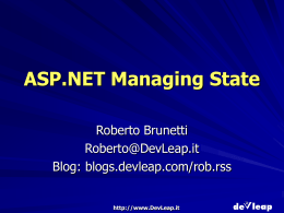 ASP.NET Managing State