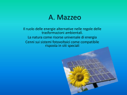 A. Mazzeo - Fondazione Cariplo