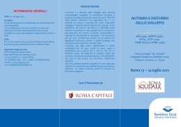 Programma e contatti - Fondazione Roma Solidale