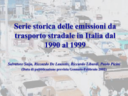 EPTransport - 4 Dicembre 2001 - SerieStorica