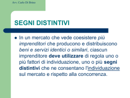 SEGNI DISTINTIVI DELL`IMPRESA