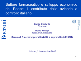 Nome della presentazione su due righe