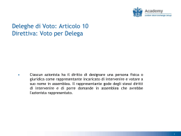 Voto per delega academy - Studio legale Trevisan & Associati