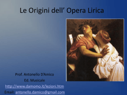 Le Origini_Opera_Lirica